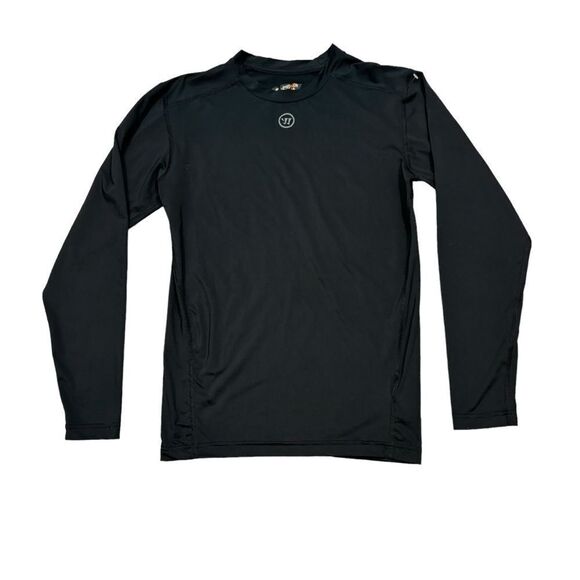 Men’s New Balance Warrior Black Long Sleeve Compression Shirt Size Medium - Picture 3 of 10